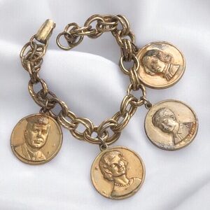 Vintage Kennedy Family Charm Bracelet